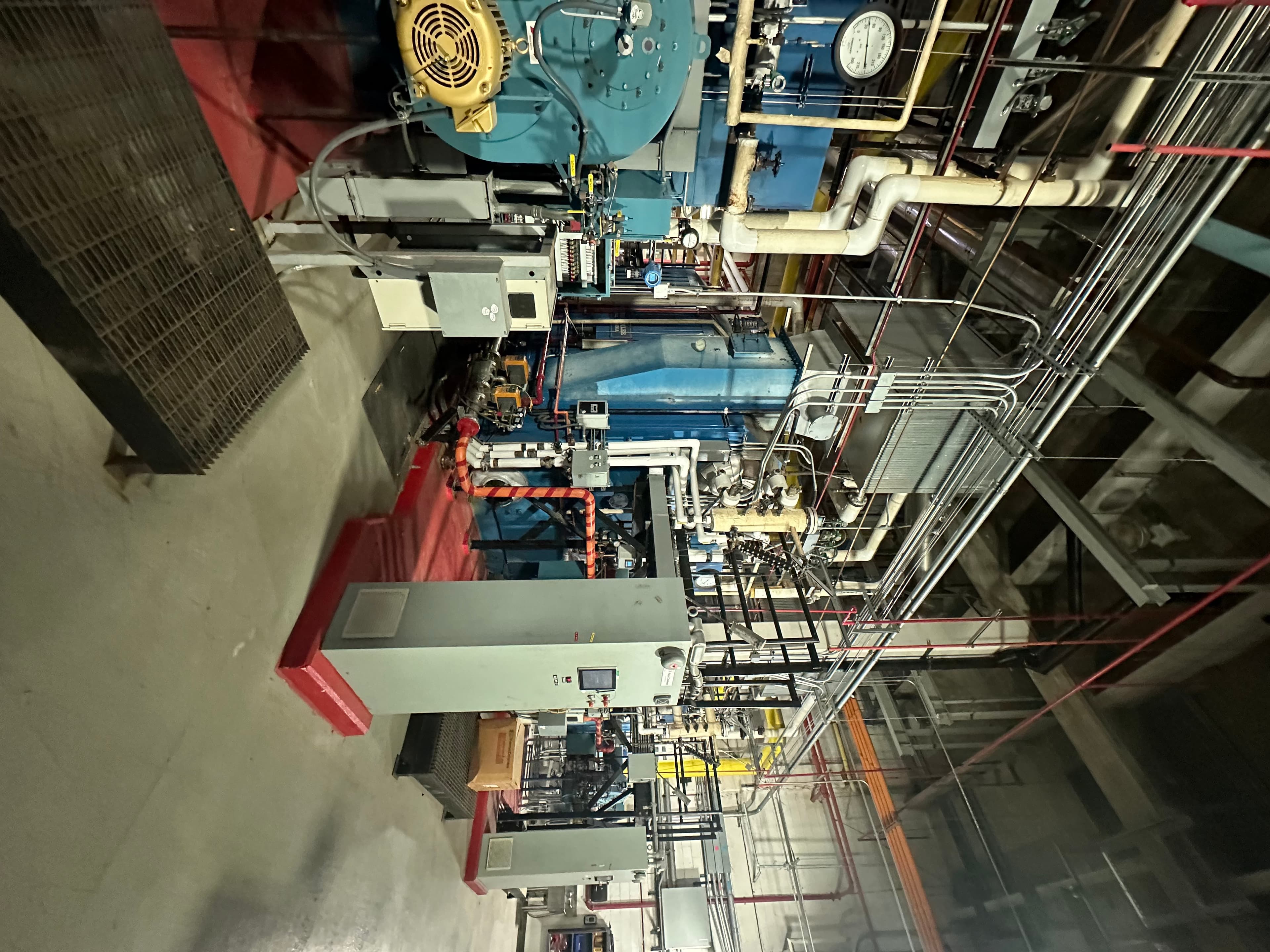 Boiler plant equipment and controls at James A. Haley VA Hospital.